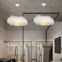Cloud Pendant Light Dining Table Restaurant  Mall Chandelier Modern White Floating Cloud Hanging Lamp Kitchen Island Decor Light 2