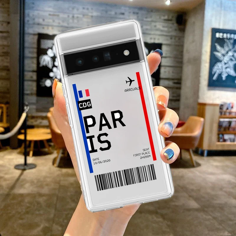 New York Airplane Ticket Art Travel Phone Case Cover