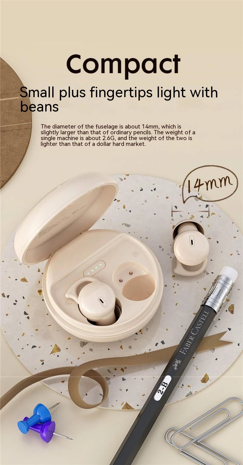 1MAS Y26S Sleep Wireless Earbuds Bluetooth In Ear Waterproof Headphones TWS Mini Invisible Earphones HIFI Stereo Sports_voghion.com