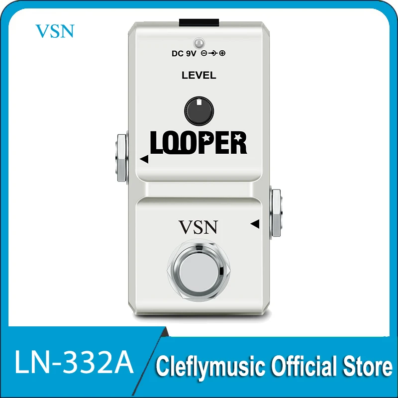 

VSN LN-332A Guitar Mini Looper SD Memory Card Pedal Looper Effect Pedals For Electric Guitar 10 Min Recording Guitar Pedals