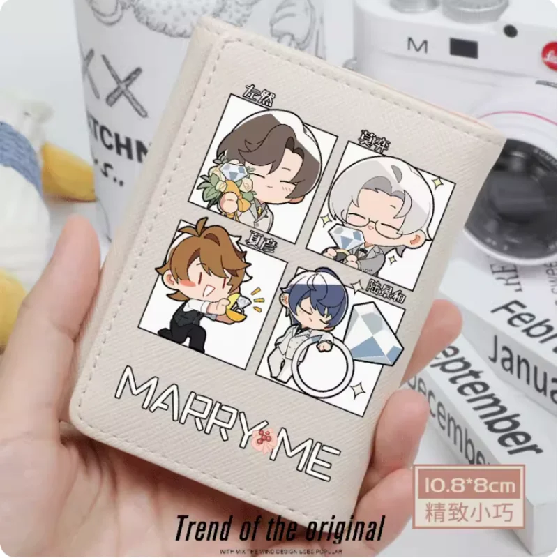 Anime Tears of Themis Luke Artem Vilhelm Wallet Women Fold Bag Multi Card  Coin Pocket Holder Fashion Wallet Gift