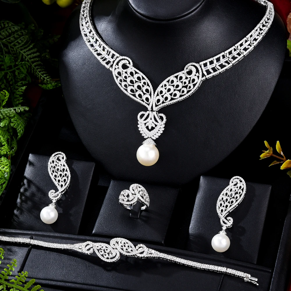 

Missvikki Оригинальное роскошное ожерелье стандартное кольцо Ювелирные наборы для женщин Свадьба Россия Дубай свадебные драгоценности