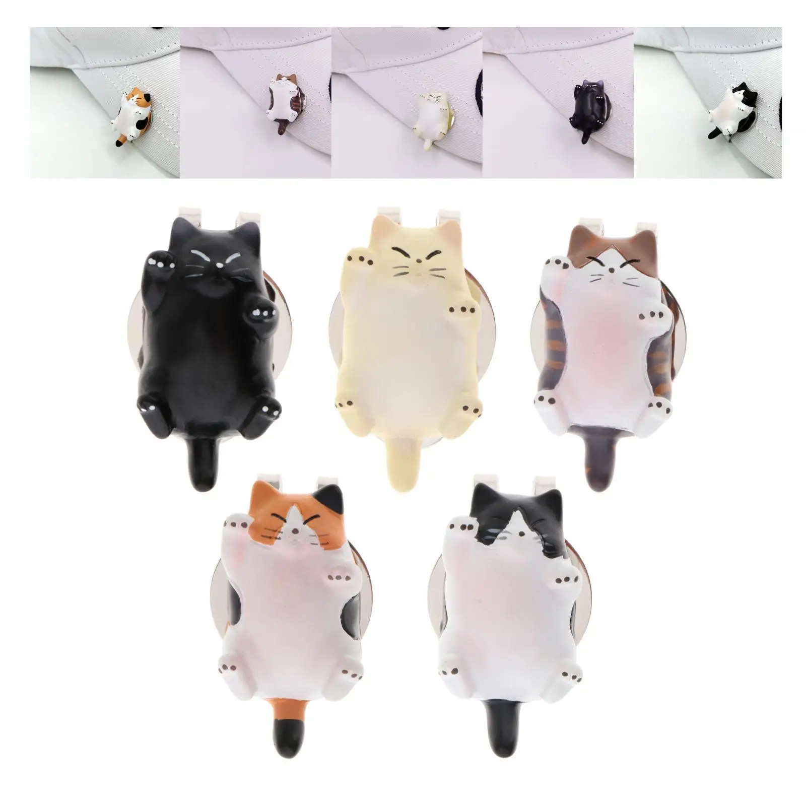 Kitten Golf Ball Marker Bright Colors Lightweight Mark Position Creative Golf Bag Accessories Hat Clip Gift for Men Women