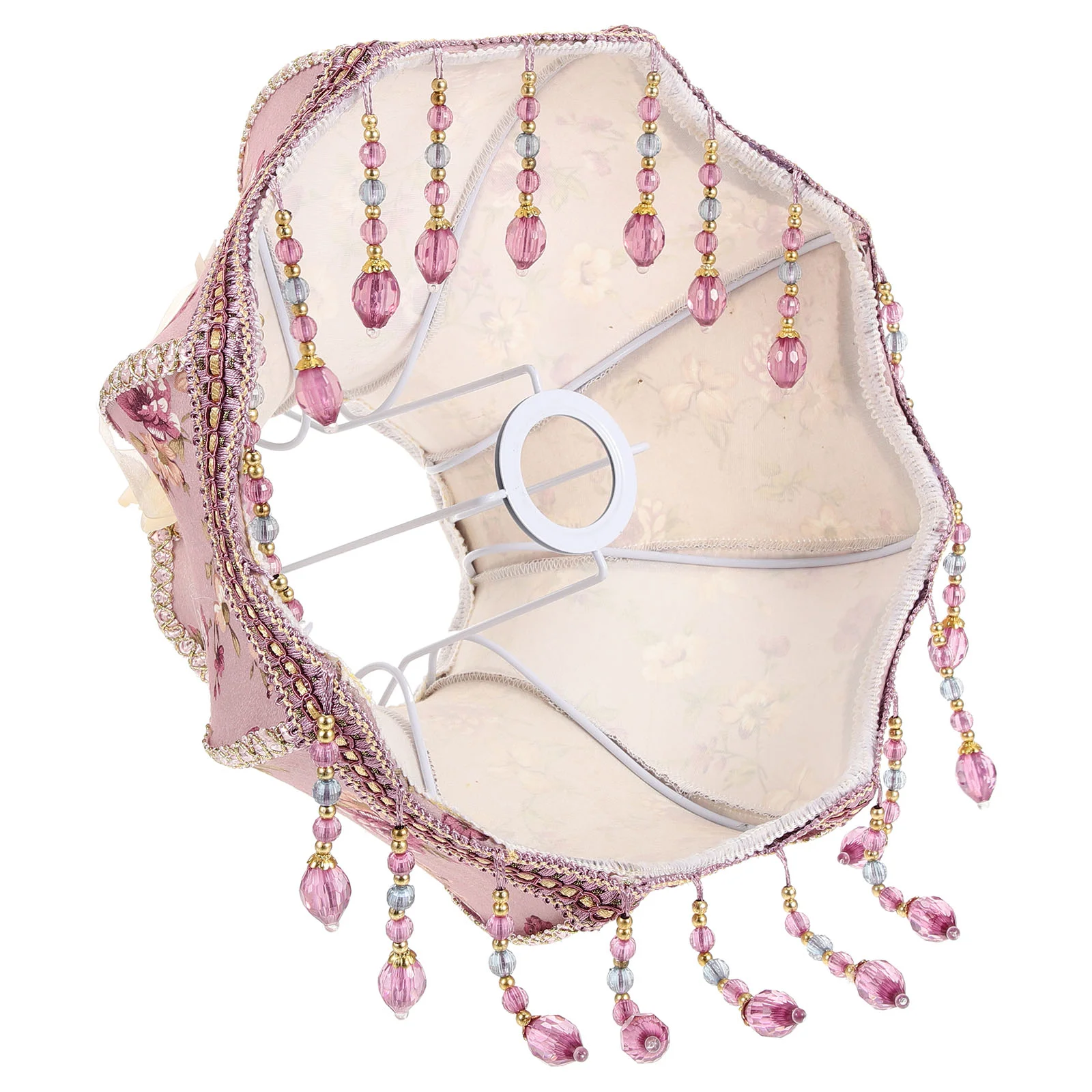 

Vintage Victorian Lamp Shade E27 Lace Fabric Lamp Shades Cloth Lamp Shade European Flower Lamp Shade Drum Lamp Cover Replacement