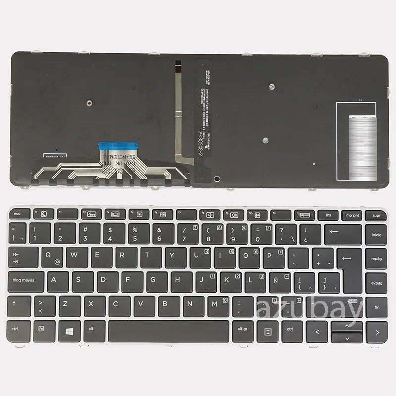 Teclado para hp Elitebook Folio 1040 g3 903667844423918252171-bg1 Latim Espanhol Árabe Suíço Português Suíço - Imagem 5