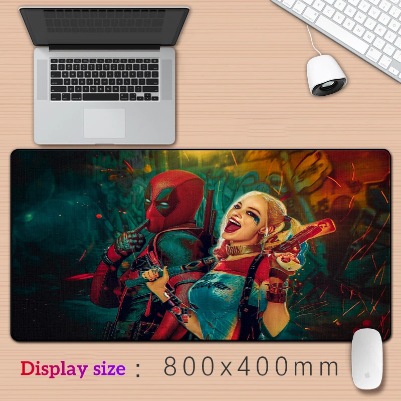 

Clown girl Customized HD Printing Gaming Mousepad Computer Lock Edge Large Mouse Pad Natural Rubber E-sports Desk Pad