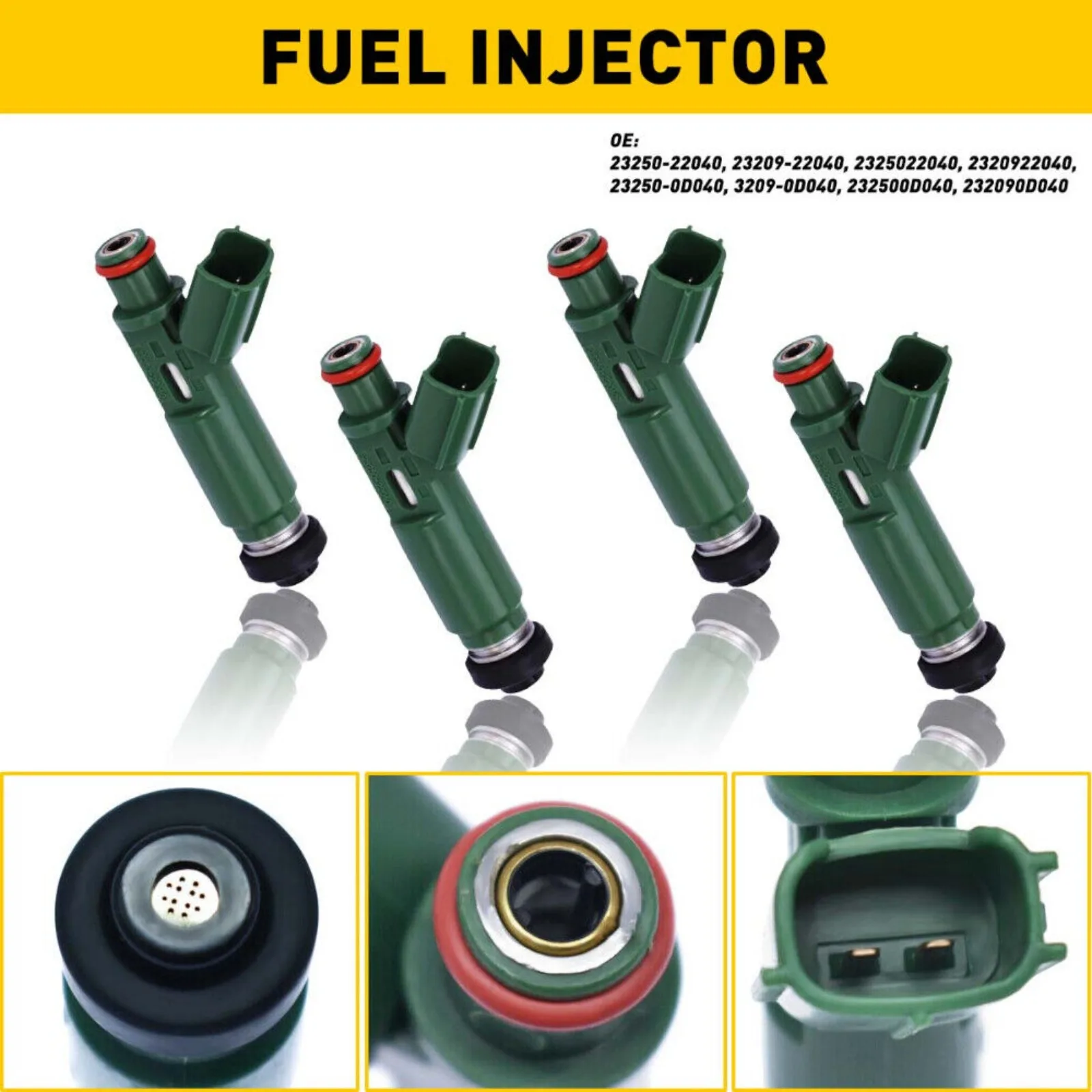 

4 fuel injectors suitable for Toyota Celica Corolla 1.8L 2000 2001 2002 2003 2004 1.8L-US