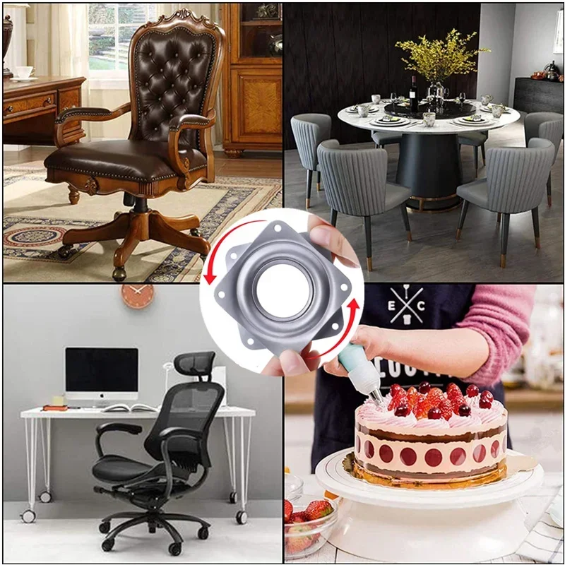 Lazy Susan Bearing Turntable Boat Seat Swivel Plate Base 360 Degree Rotating Display Stand Rotating Turntable Plate