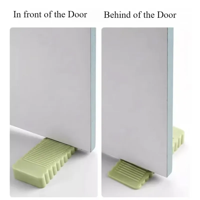 Universal Anti-Collision Rubber Doorstop - Durable, Movable Wedge