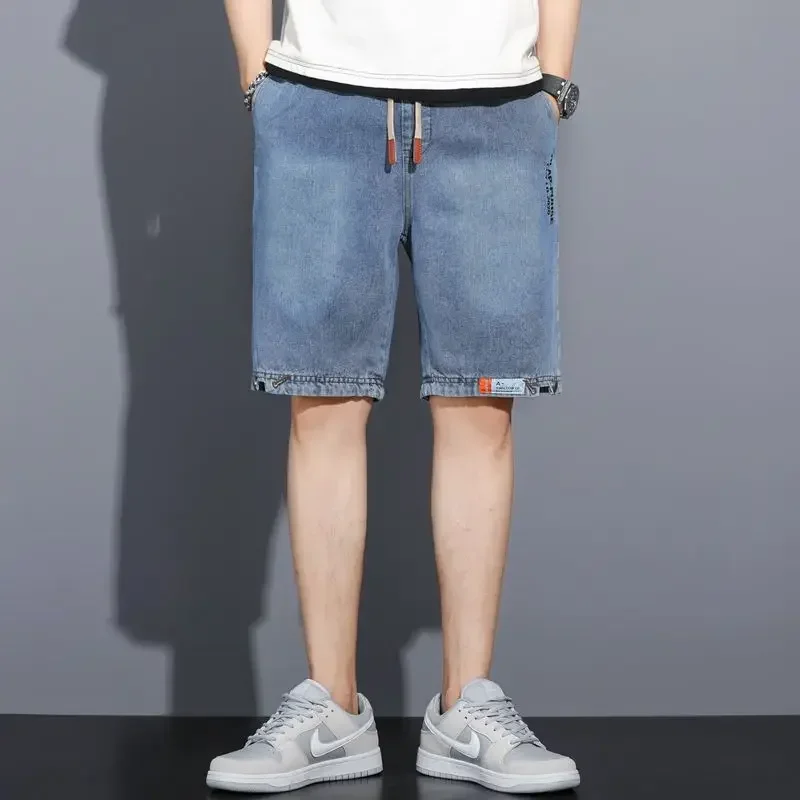 Man Open Crotch Hidden Zipper Pants Sexy Shorts Gay Jeans Knee Length Pocket Crotchess Trousers Short Clubwear Summer Costume