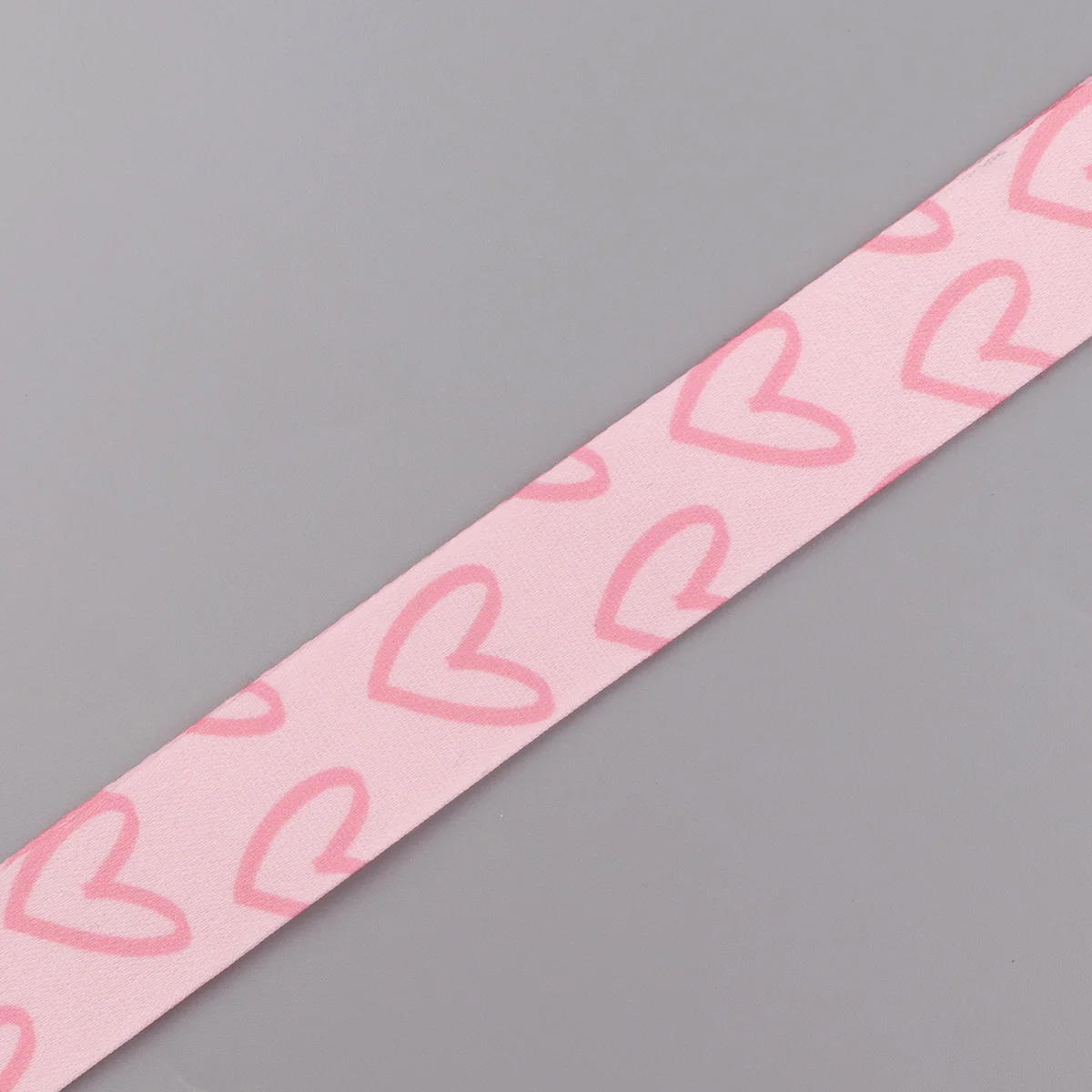 Pink Love Lanyard Neck Strap Keychain with Cute Romantic Card Holder and Keyring Accessories