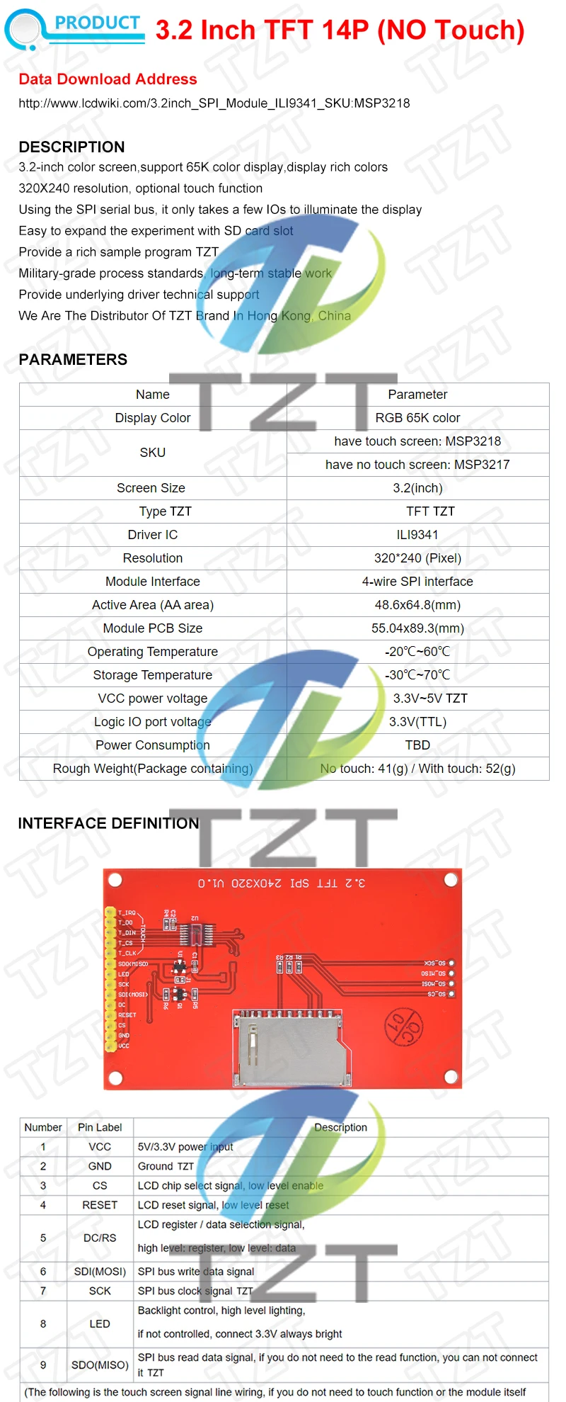 TFT Display 0,96/1,3/1,44/1,8/2,0/2,4/2,8/3,2/3,5 zoll TFT voll farbe bildschirm LCD Modul ILI9341 treiber interface SPI Für Arduino – Detail 23