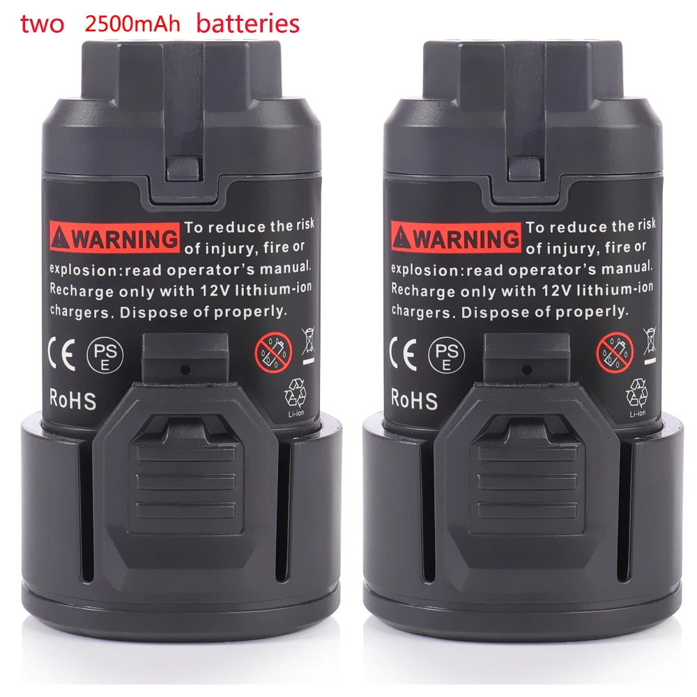Exmate Li-ion 12V 2.5Ah Replacement Battery for AEG L1215 L1215P L1215R