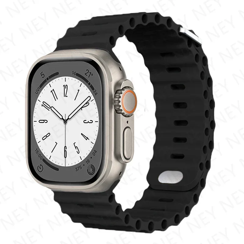 Ocean Silicone Strap for Apple Watch - Durable and Stylish Wristband