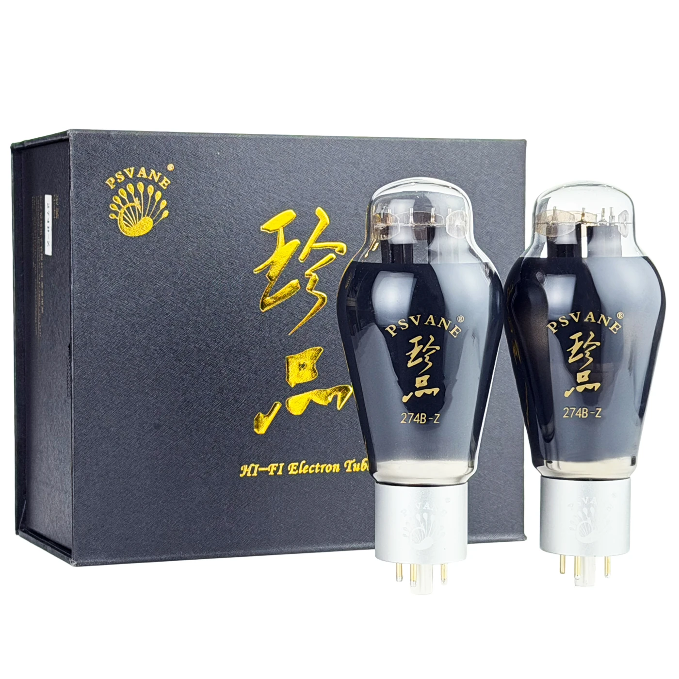 PSVANE 274B-Z 트레져 시리즈 진공관, 전파 정류기, 탄소 크리스탈 코팅, 골드 핀, 5V 2A, 274B 5U4G 5Z3P 대체,
