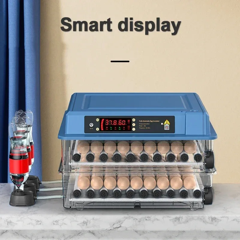 Egg incubator 12/15/24 eggs small household automatic intelligent incubator poultry waterbed incubators and temperature controler