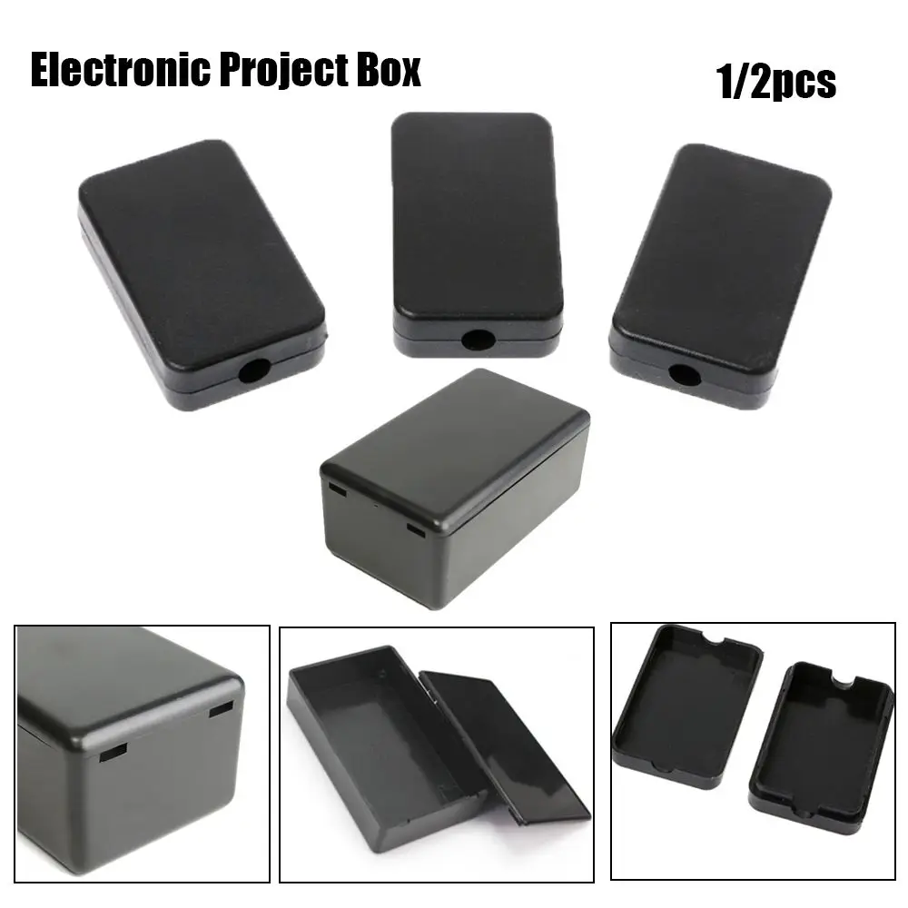 1/2Pcs 5 sizes ABS Plastic Electronic Project Box Waterproof Cover Project Enclosure Boxes Instrument Case electronic enclosure case