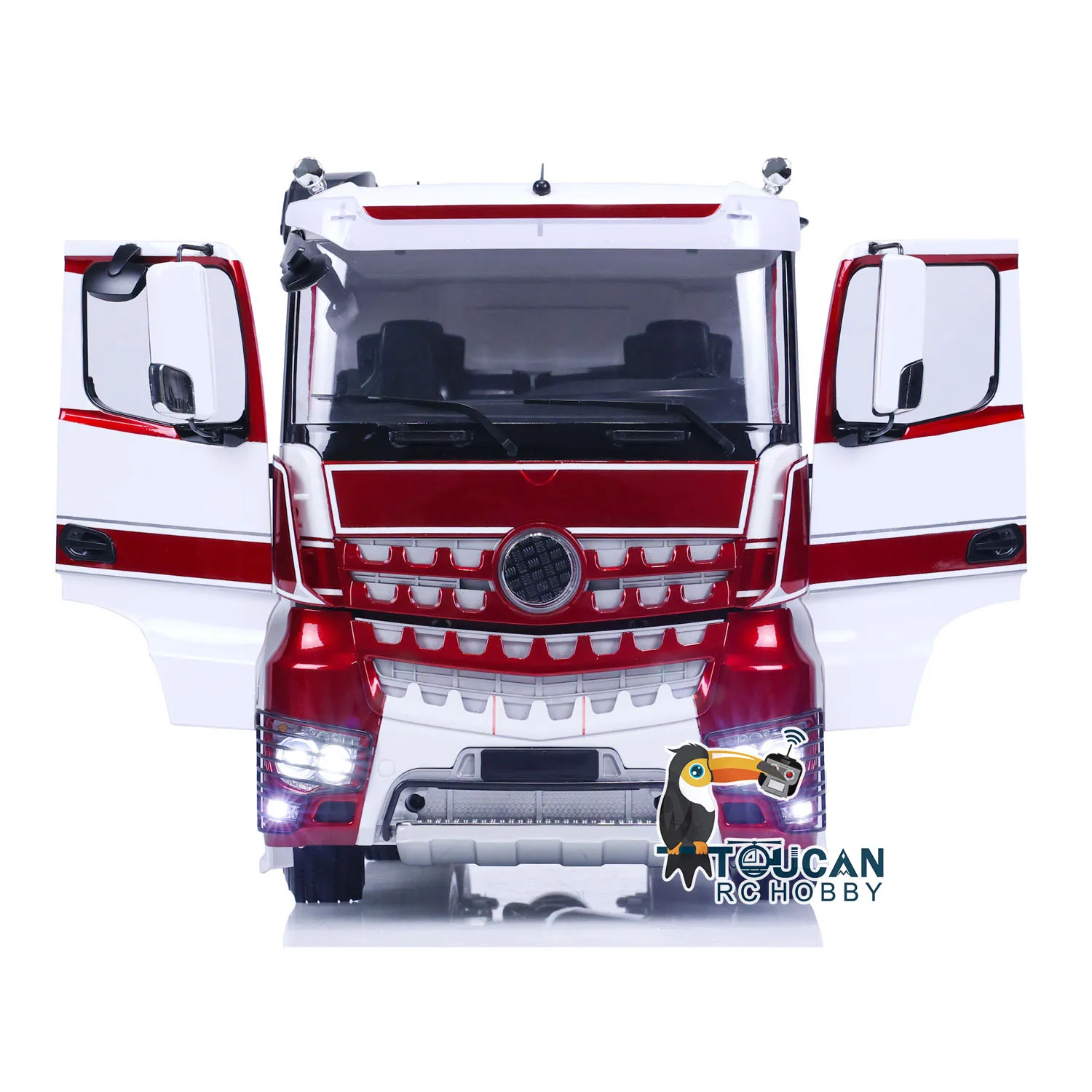 1/14 RC Tractor Truck RTR 6x4 Remote Control Car 3363 Painted Assembled Model Opened Doors Light Sound Toy TOUCAN HOBBY THZH1645 3