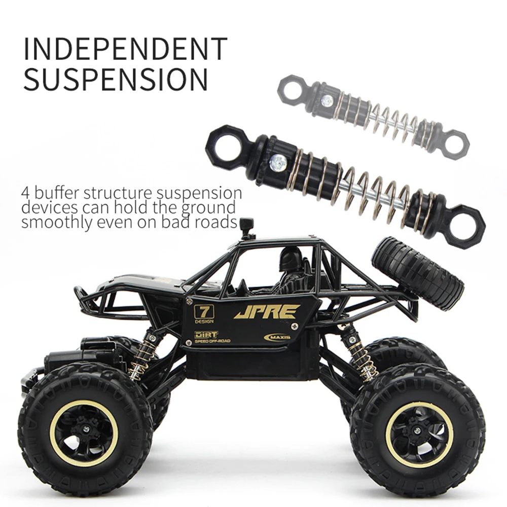 1:16 4WD RC카 락 크롤러 드라이브 카, 2.4G 무선 제어 RC카 장난감, 버기 고속 트럭, 남아용 오프로드 트럭 장난감