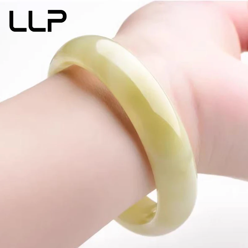 A-Grade natürliche afghanische Seide Jade Armreif einfache personalisierte exquisite meistverkaufte Mode Luxus Schmuck – Detail 10