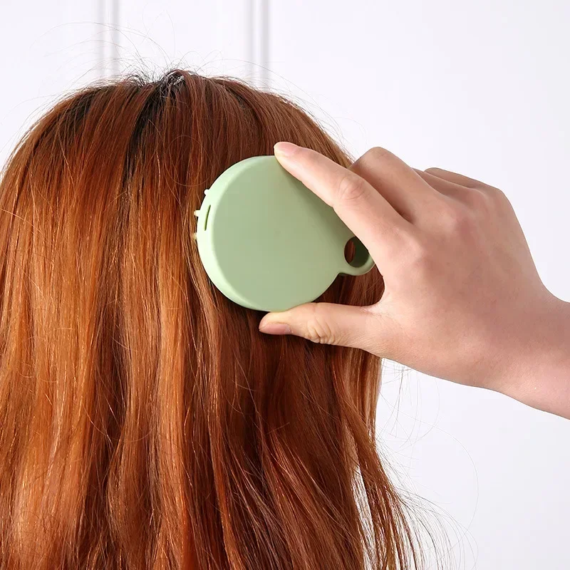 Shampoo in Silicone pettine per massaggio rimozione della forfora per uso domestico spazzole per capelli per alleviare il prurito spazzola per doccia da bagno parrucchiere