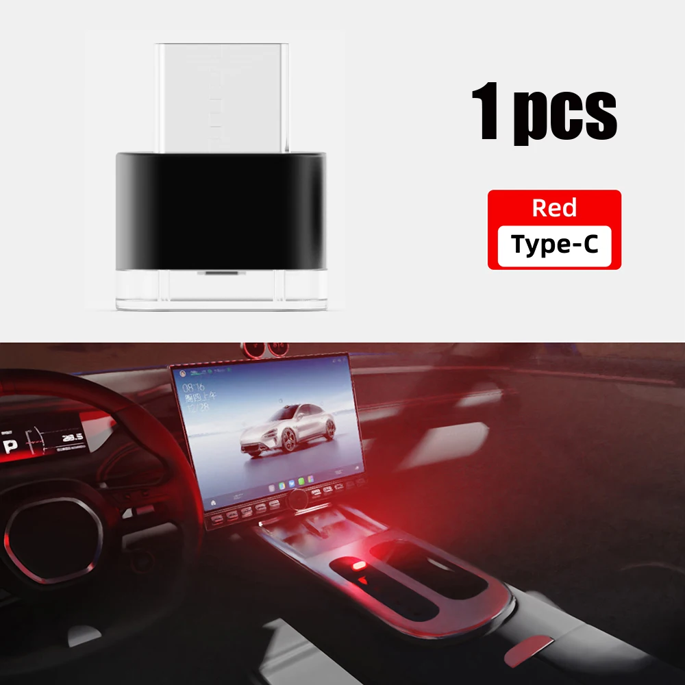 Mini Type-C LED Ambient Light – Portable Plug-and-Play Decorative Lighting