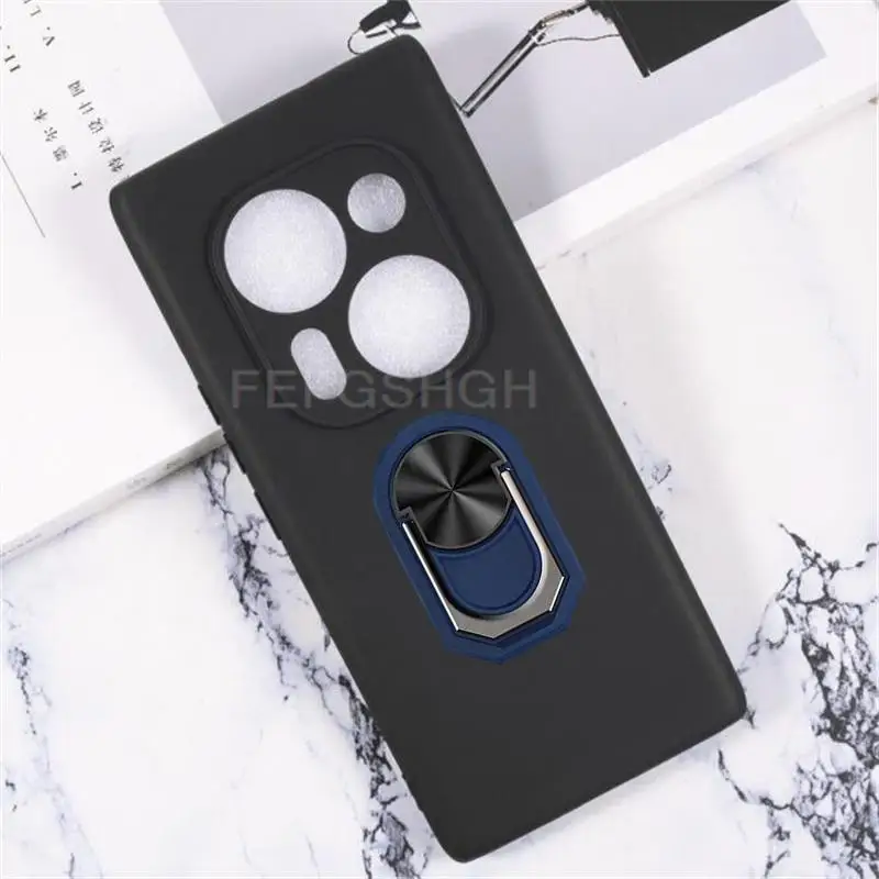 For Phantom X2 Back Case Finger Ring Soft TPU Silicone Case On For Tecno Phantom X2 Pro Bracket Phone Cover 3