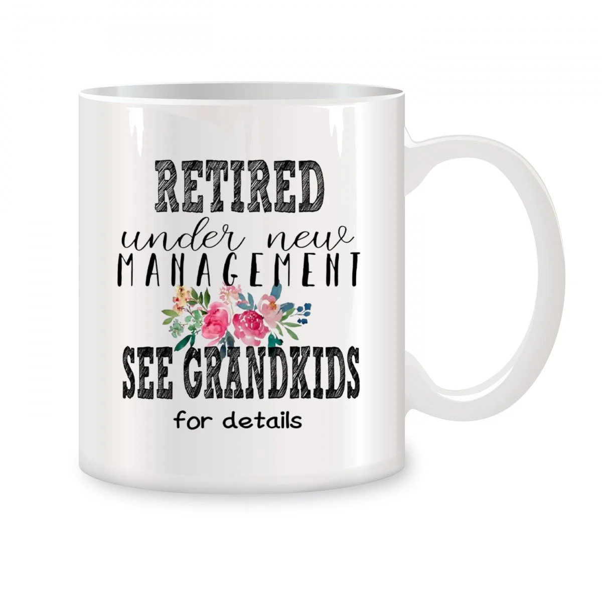 

Retirement Gifts for Women,Retired Under New Management See Grandkids For Details Novelty Coffee Mugs 11 oz