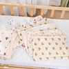 Newborn-Pillow Pad Cotton Bean Velvet Cartoon Pattern Flat Pillow Baby Anti Vomiting Pad Four Seasons Cotton Breathable Pillows 1