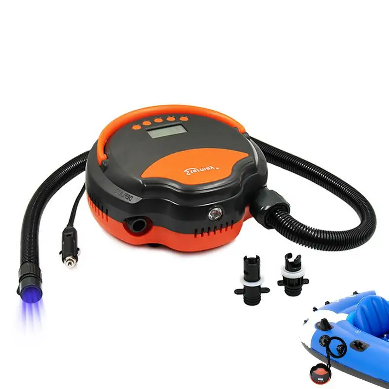 

Electric Air Pump For Paddle Board High-Pressure Air Pump With LCD Screen Intelligent Electric Air Pump 12V DC Car Connector For