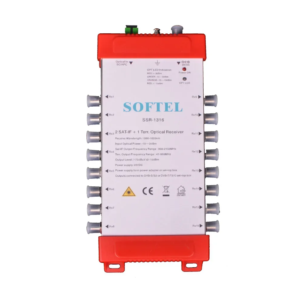 מקלט אופטי מקלט טלוויזיה לווין 2 Sat-If +1 Terr עבור טלוויזיה בכבל