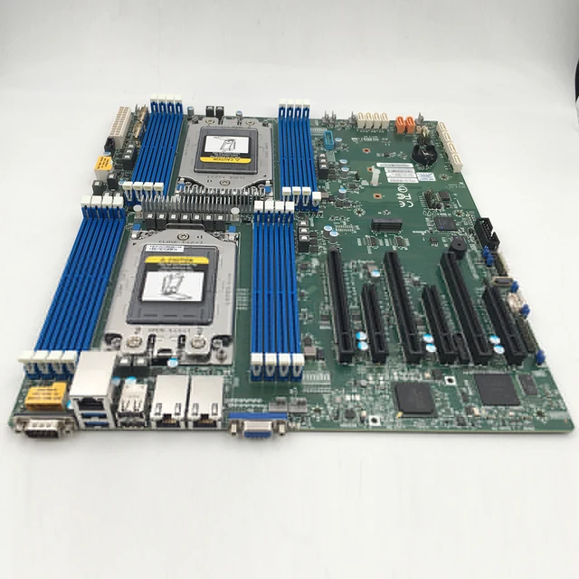 Для двухстороннего сервера Supermicro, материнская плата EATX, набор микросхем AMD EPYC серии 7002/7003, поддерживает Pcie4, 100% тестирование, быстрая доставка H12DSi-N6 4