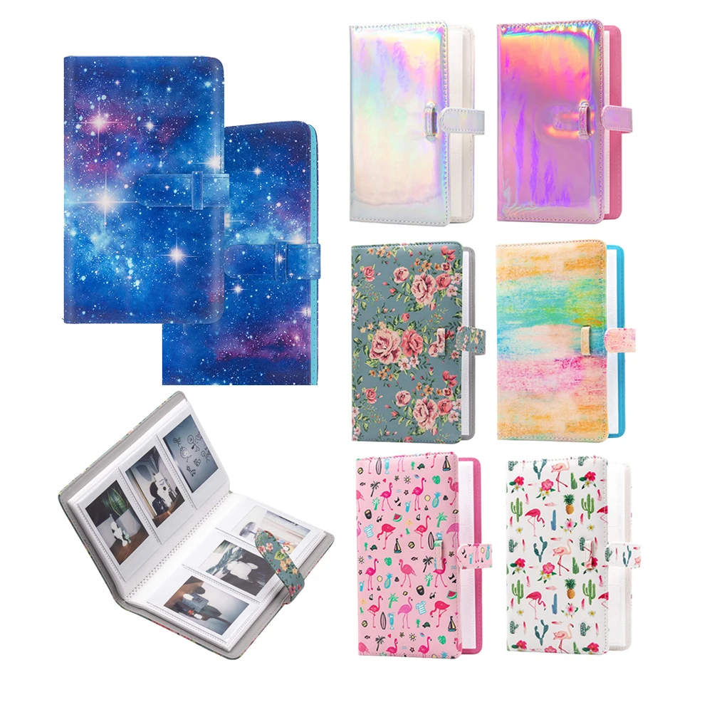 96 Tasche Instax Mini Album Fotografico Libro Per Fujifilm Instax Mini 11 12 9 8 7S 90 Mini Film Paper Pu Leather Cover Picture Case