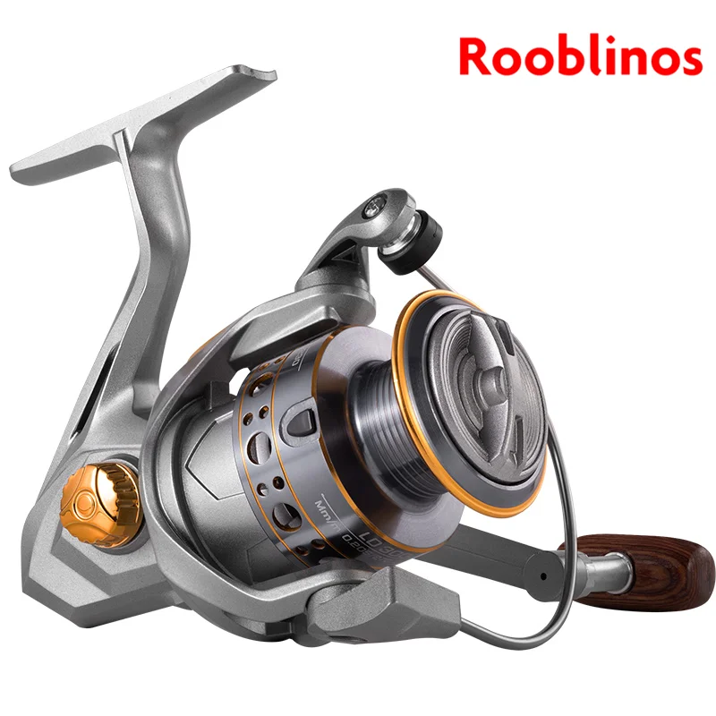 Spinning Fishing Reels Rooblinos LD For Saltwater Freshwater Metal Spool Left/Right Interchangeable Trout Carp Fishing Tackle