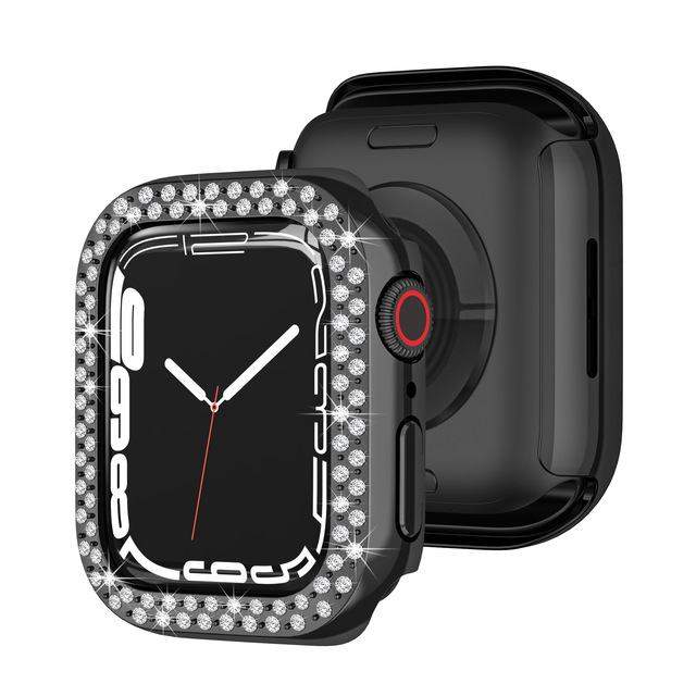 Case For Apple watch 45mm 44mm 40mm 42mm 38mm Accessories Bling Bumper Protector Cover iWatch series 3 4 5 6 se 7 41mm