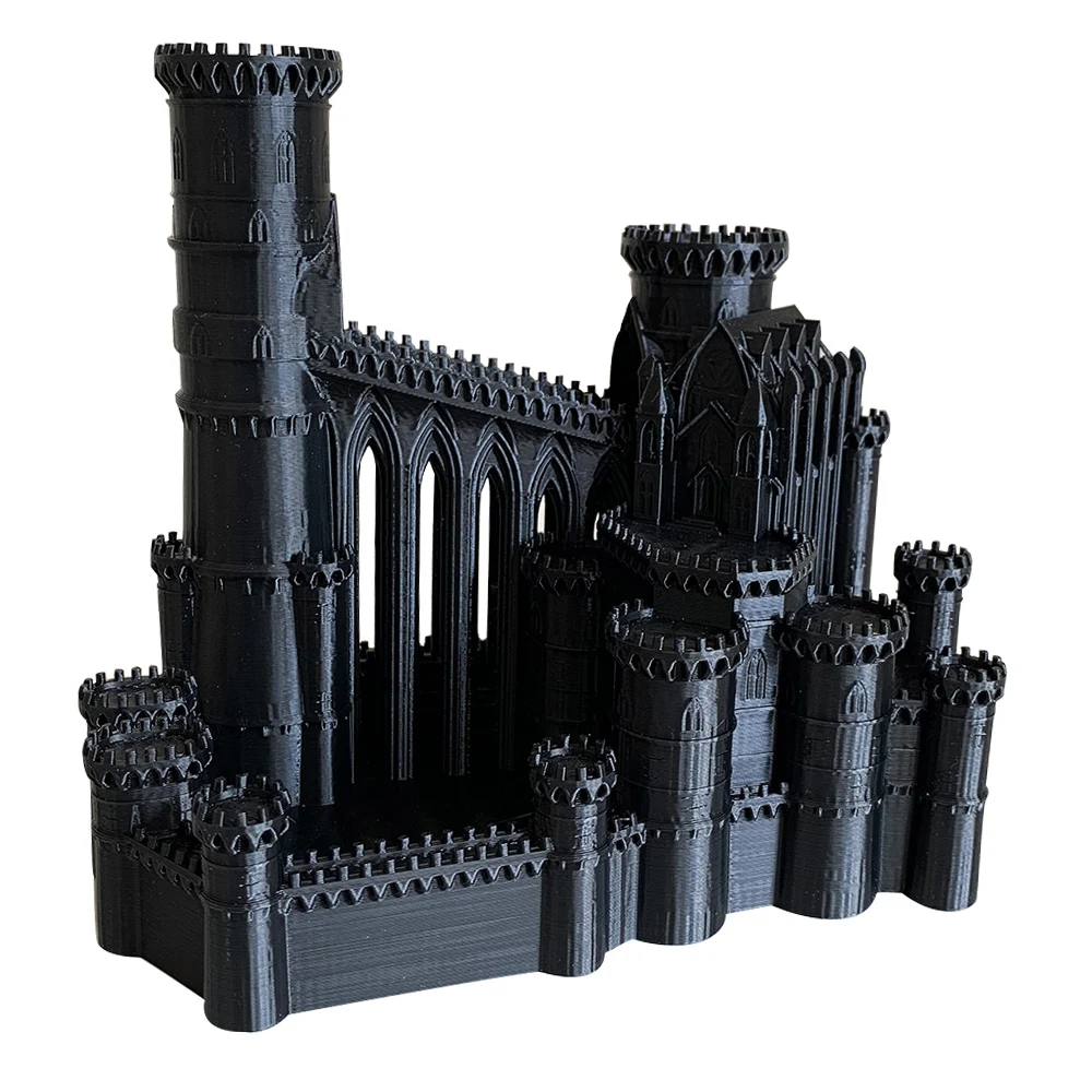 Ice Castle Dice Tower 3D Printed Tabletop Gaming Tower Dice Tower Tray Per Dnd Board Game D & D Rpg Gift For Friend