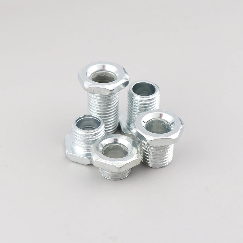 10pcs M10 8/10/13/15/20mm Tooth Tube With Nut For Lamps Hollow Screw Metal Pipe Teeth Whitening Thread Repair Lighting Base led lamp accessories thread adapter hollow tube nut