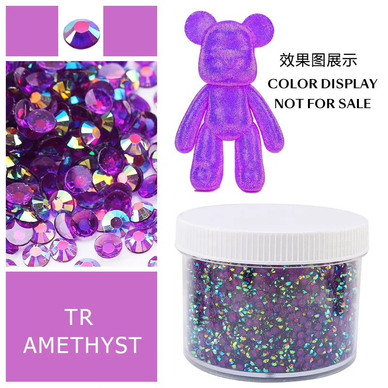 Large Box of Assorted Jelly AB Resin Non-Hot Fix Flat Back Rhinestones