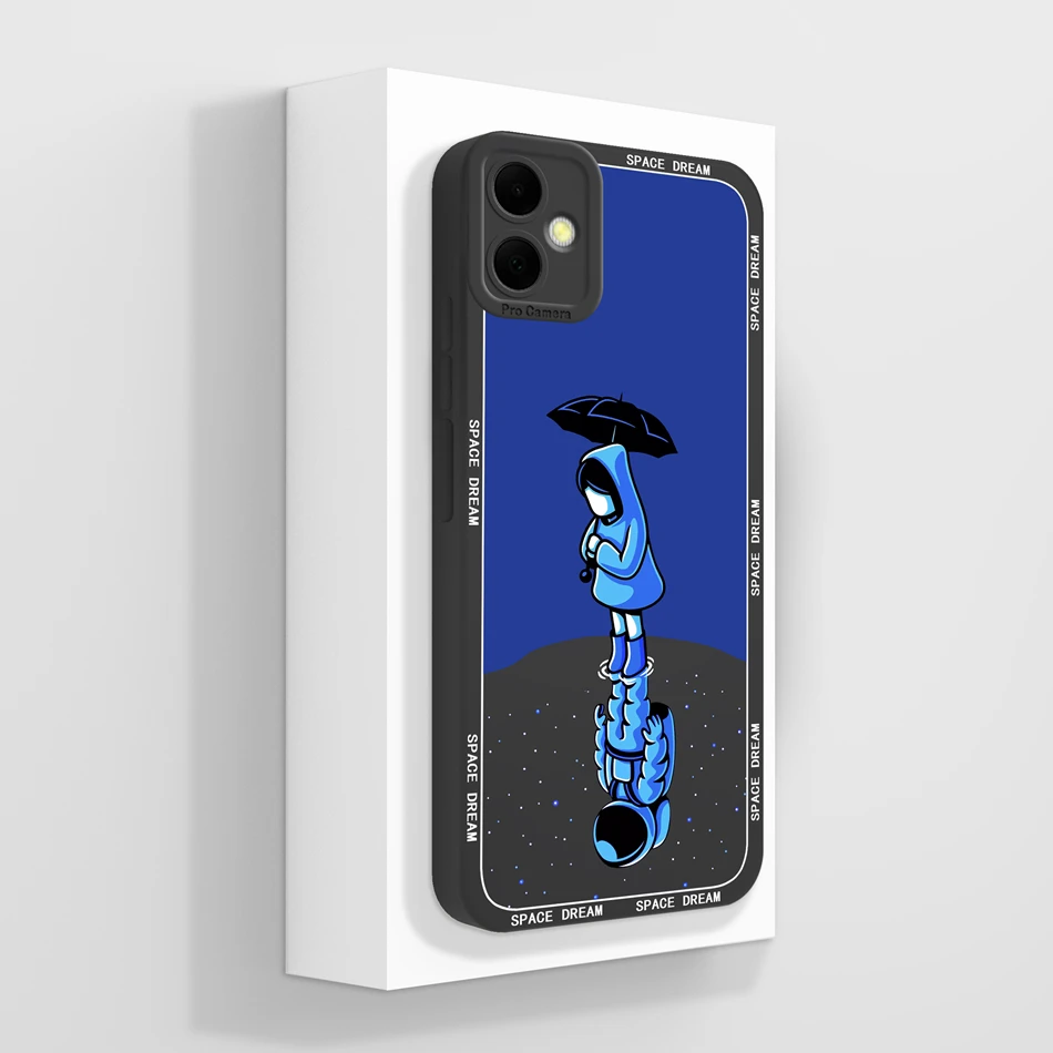 Abstract Design Soft Silicone Bumper Case with Camera Protection
