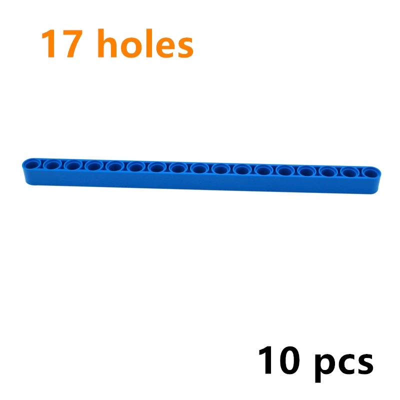 빌딩 블록 기술 액세서리 DIY 리프트 암 두꺼운 1x17 홀 암 벽돌, MOC 호환 부품, 교육용 조립 입자