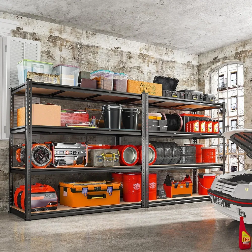 Garage Shelving Heavy Duty Storage Shelves Heavy Duty Shelving 2550LBS Adjustable Metal Shelves for Garage  tool organizer 3