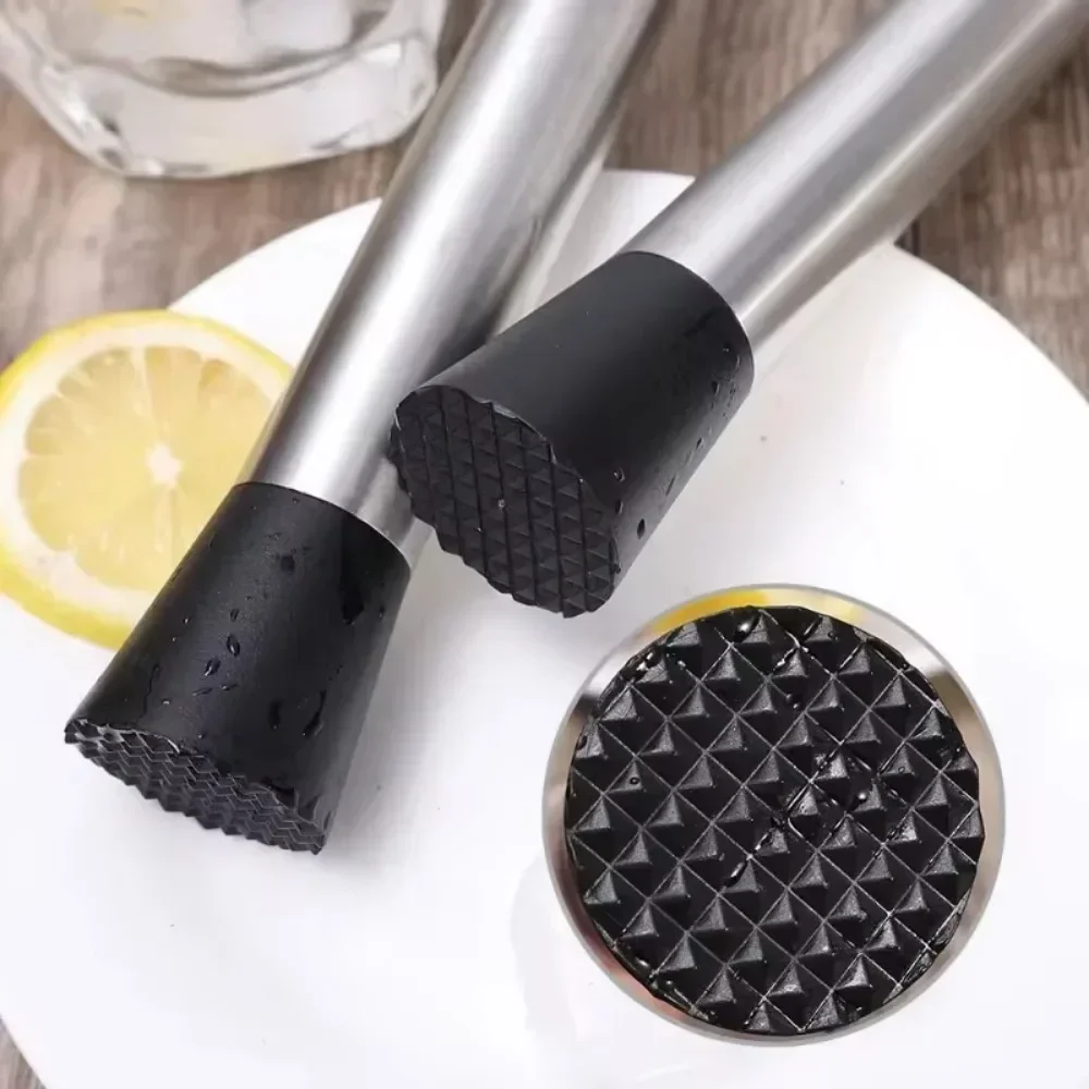 Stainless Steel Crushed Ice Hammer bar tools Multifunctional Popsicle Sticks Cocktail Swizzle Stick Fruit Lemon Muddle Pestle Bar Tool