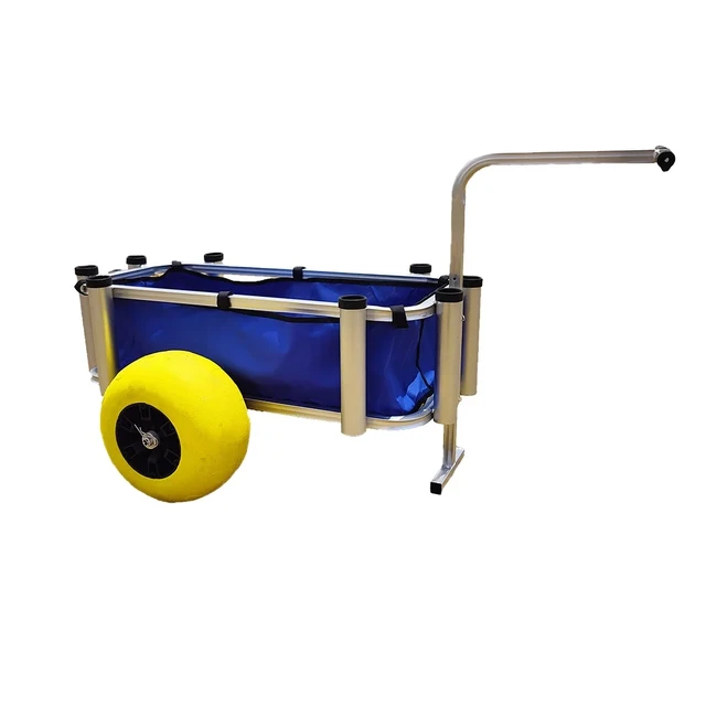 Aluminum Beach Cart With 13 Inch Balloon Wheel Beach Trolley Fishing Cart  Aluminum Beach Cart Trolley