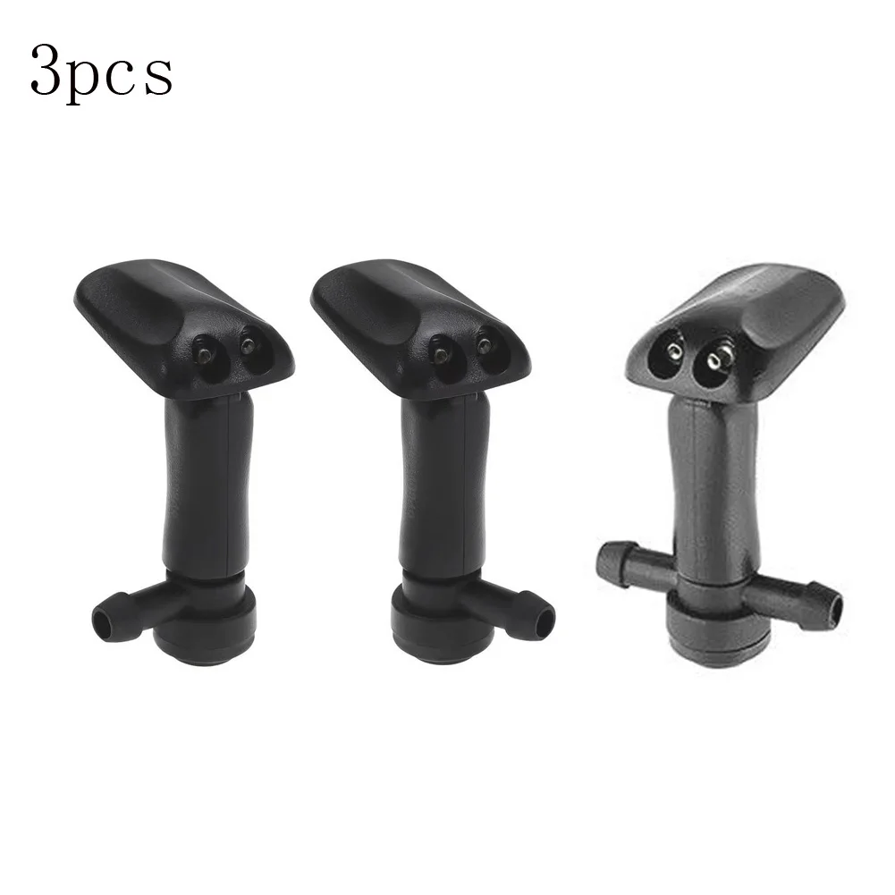 

3Pcs Car Windshield Wiper Washer Spray Nozzle Fits Most Car Models Car Dual Holes Windshield Washer Nozzle Wiper Water Spray Jet