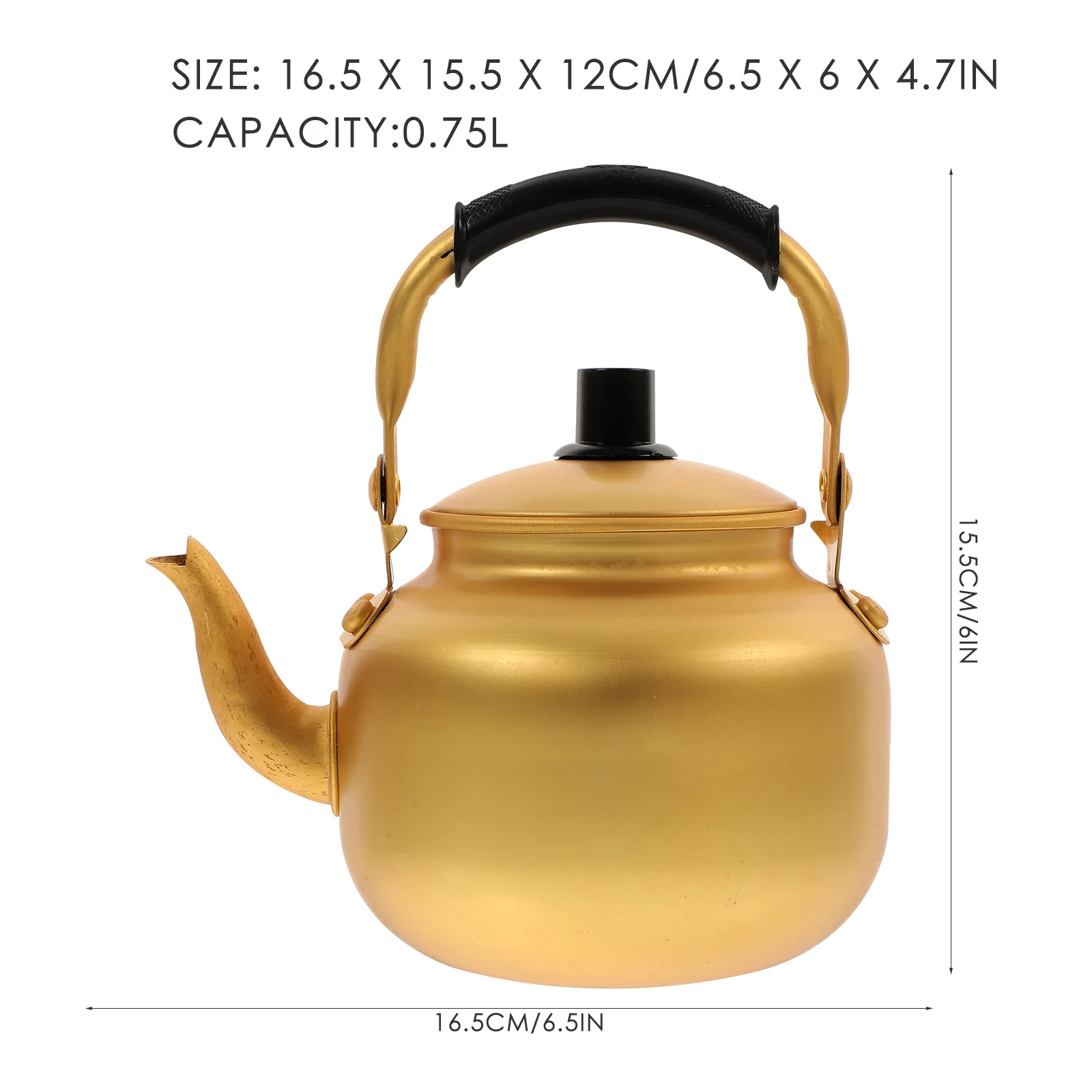 Retro Kettle Handle Stovetop Aluminum Alloy Water Kettles Handheld Daily Use Coffee Home Accessories Household