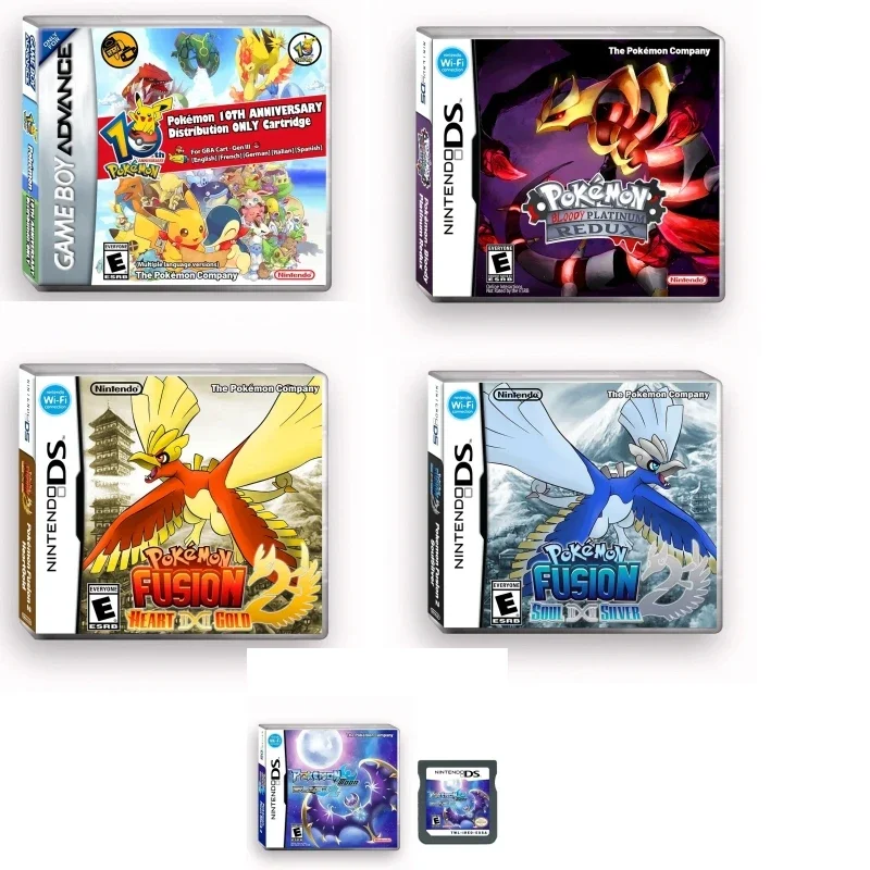 

NDS Pokémon Blood Platinum Redux Game Card US Version English Pocket Monster Game Cartridge New Works Toy Gifts