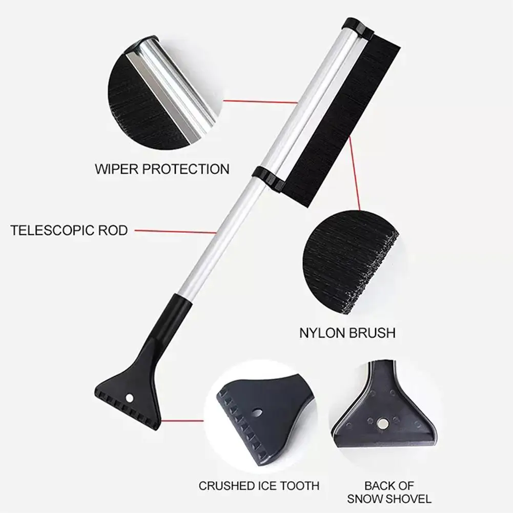 Car Ice Scraper Windshield Ice Breaker Quick Clean Auto Window Winter Snow Brush Shovel Glass Brush Snow Remover Cleaner Tool