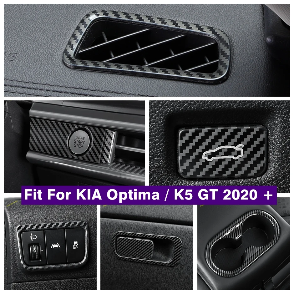 

Glove Box / Water Cup Holder / Air Condition Outlet Vent / Start Stop / Rear Trunk Cover Trim For KIA Optima K5 GT 2020 - 2022