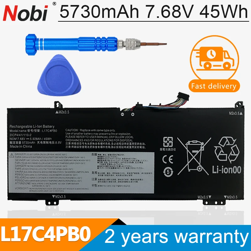 Nobi L17c4pb0 L17m4pb2 Bateria do Portátil para Lenovo Flex 614arr Ideapad 530s-14ikb 15ikb Yoga 530-14ikb 530s-15ikb 530s-151kb