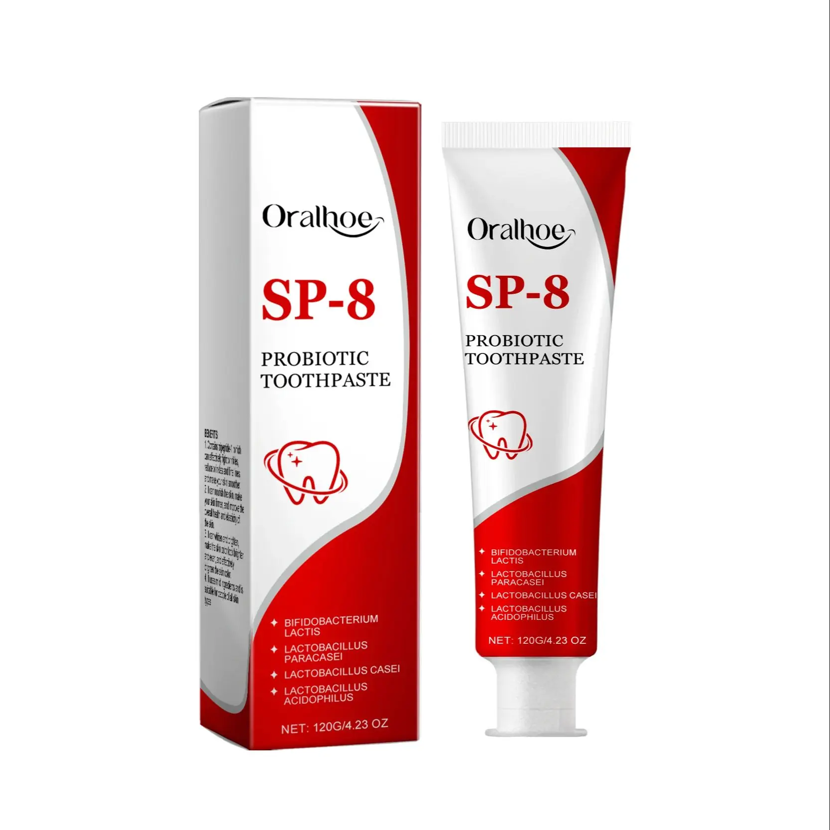 Sp-8 Probiotic Toothpaste Whitening Teeth Cleaning Tea Coffee Stains Remove Bad Breath Mouth Fresh Tooth Decay Repair Toothpaste